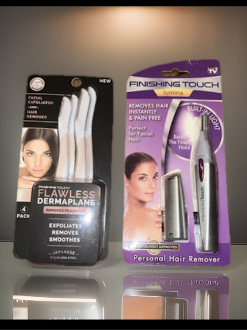 Finishing Touch Lumina Personal Hair Remover/ 4-Facial Exfoliator & Hair Remover